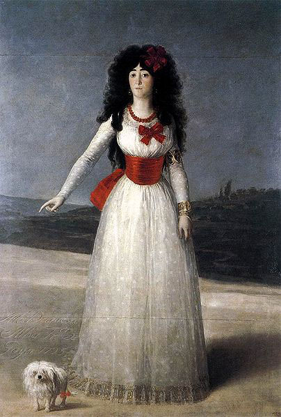 Francisco de Goya Duchess of Alba-The White Duchess